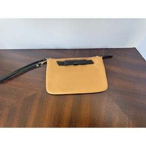 Kate Spade New York Tan Bow Crossbody Clutch Black